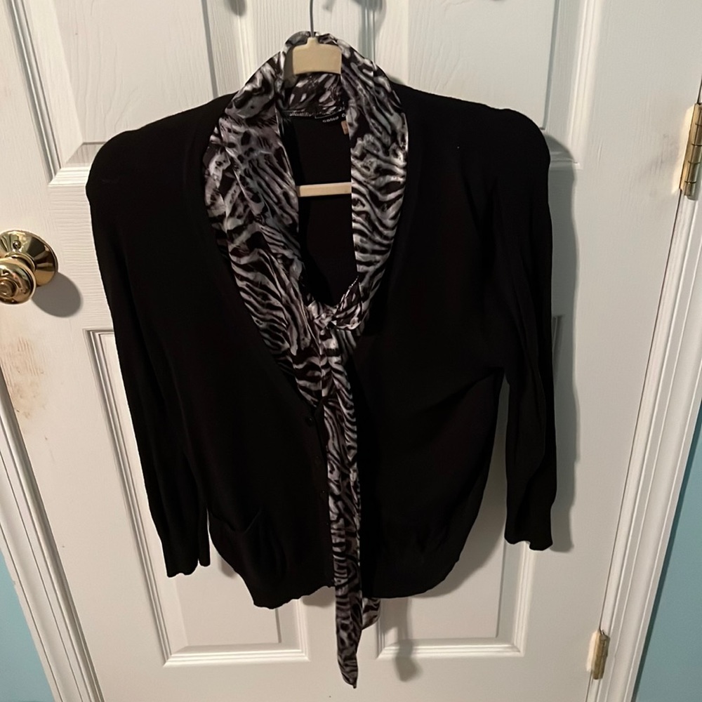 Cardigan with shirt